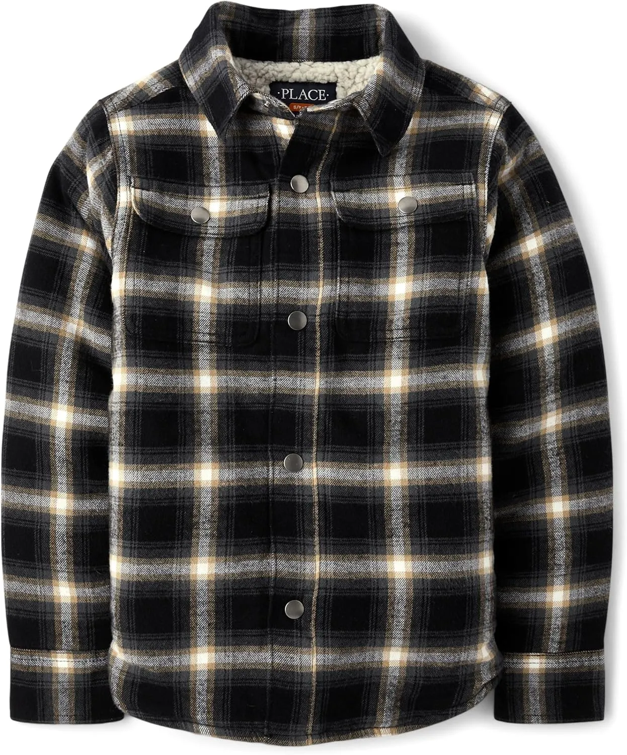 The Children's Place Boys' Sherpa Lined Everday Shacket
