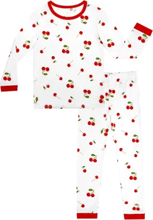 Toddler Boys Girls Pajama Set 2-Piece Kids Sleepwear Pjs Unisex Cute Soft Long Sleeve Pajamas Sets