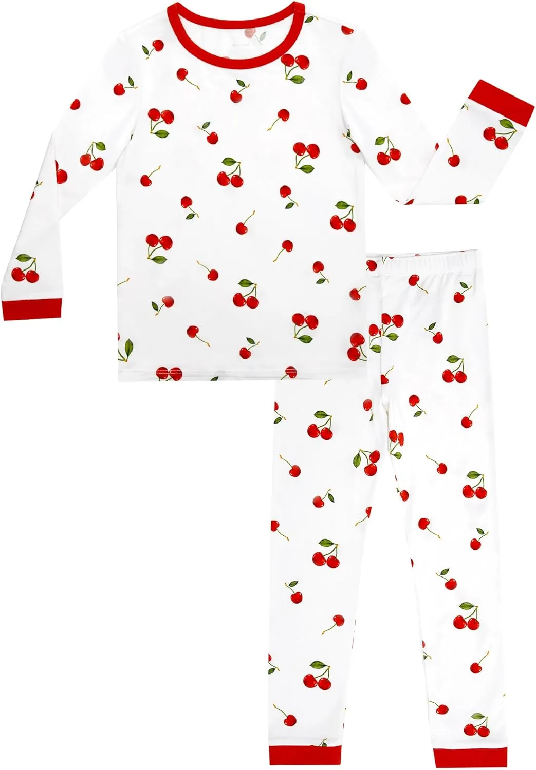 Toddler Boys Girls Pajama Set 2-Piece Kids Sleepwear Pjs Unisex Cute Soft Long Sleeve Pajamas Sets