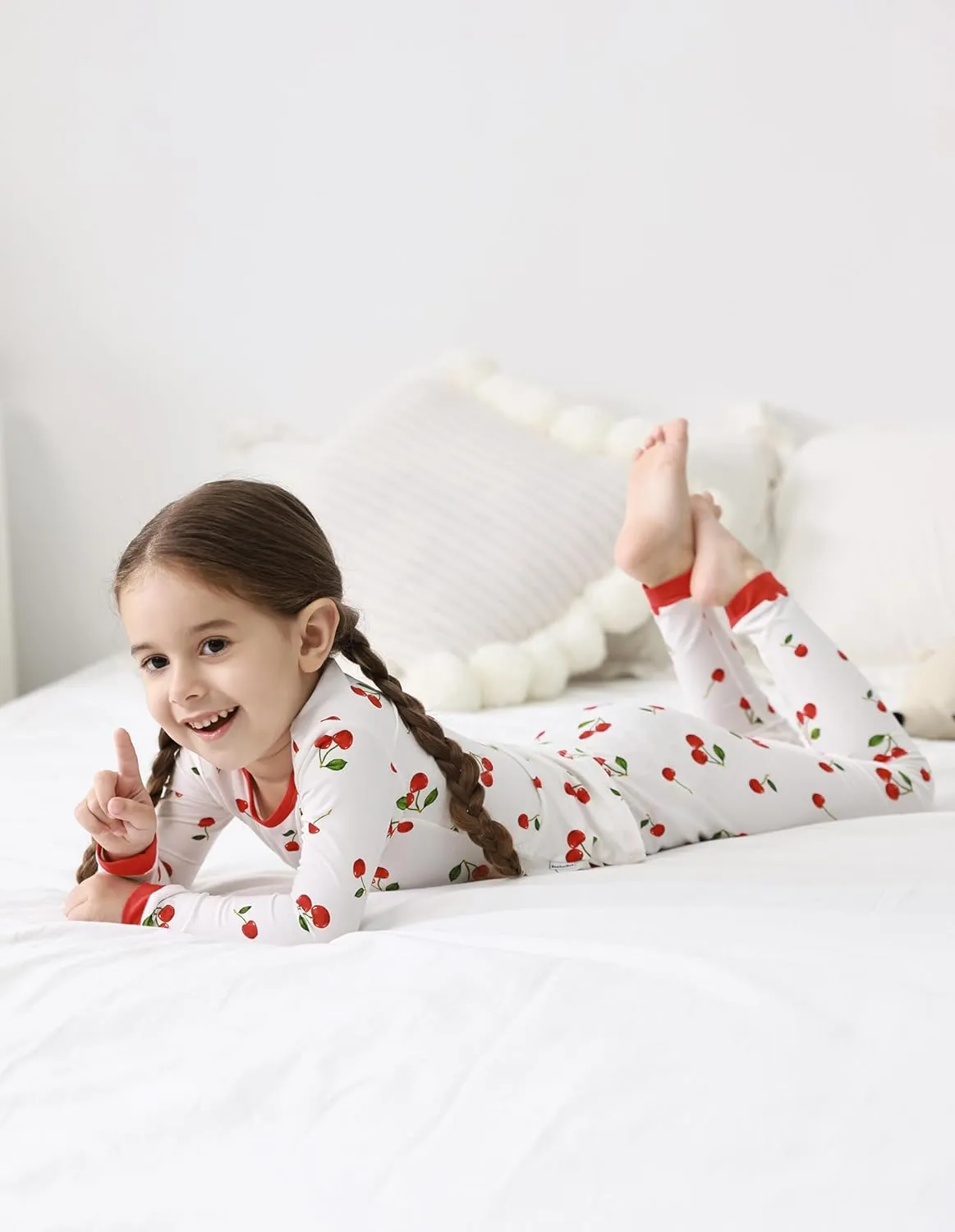 Toddler Boys Girls Pajama Set 2-Piece Kids Sleepwear Pjs Unisex Cute Soft Long Sleeve Pajamas Sets