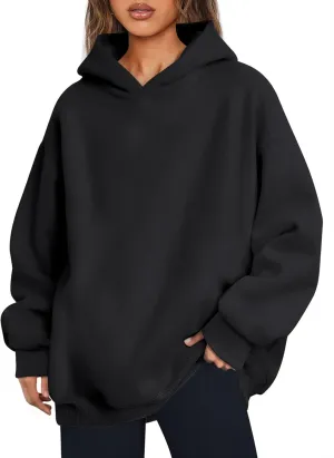 Trendy Queen Womens Oversized Hoodies Fleece Hooded Sweatshirts Casual Pullover Fall Winter Outfits Long Sleeve Tops 2025