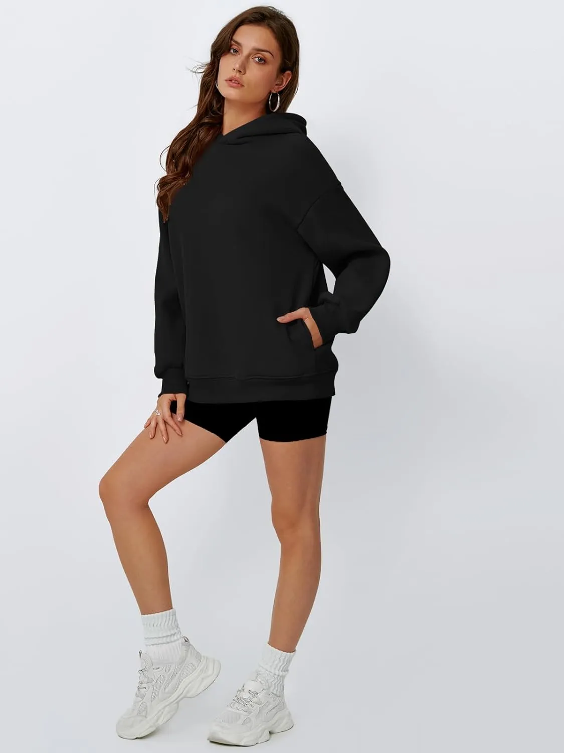 Trendy Queen Womens Oversized Hoodies Fleece Hooded Sweatshirts Casual Pullover Fall Winter Outfits Long Sleeve Tops 2025
