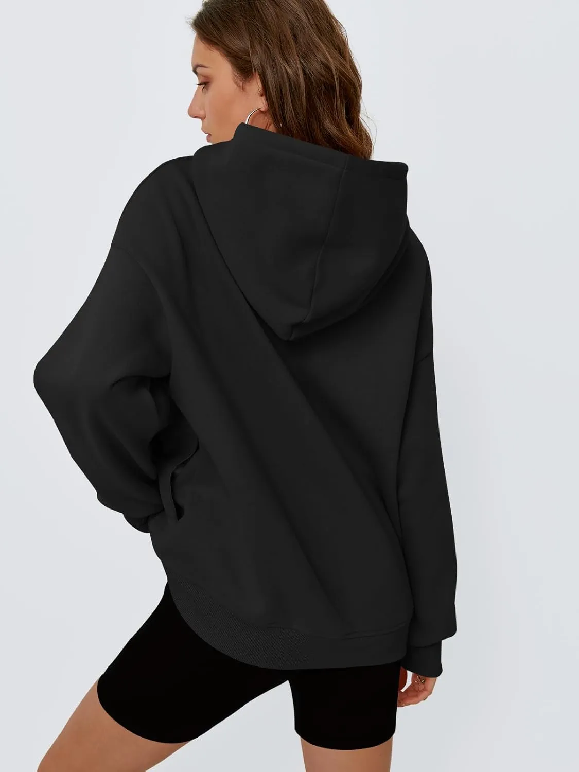 Trendy Queen Womens Oversized Hoodies Fleece Hooded Sweatshirts Casual Pullover Fall Winter Outfits Long Sleeve Tops 2025