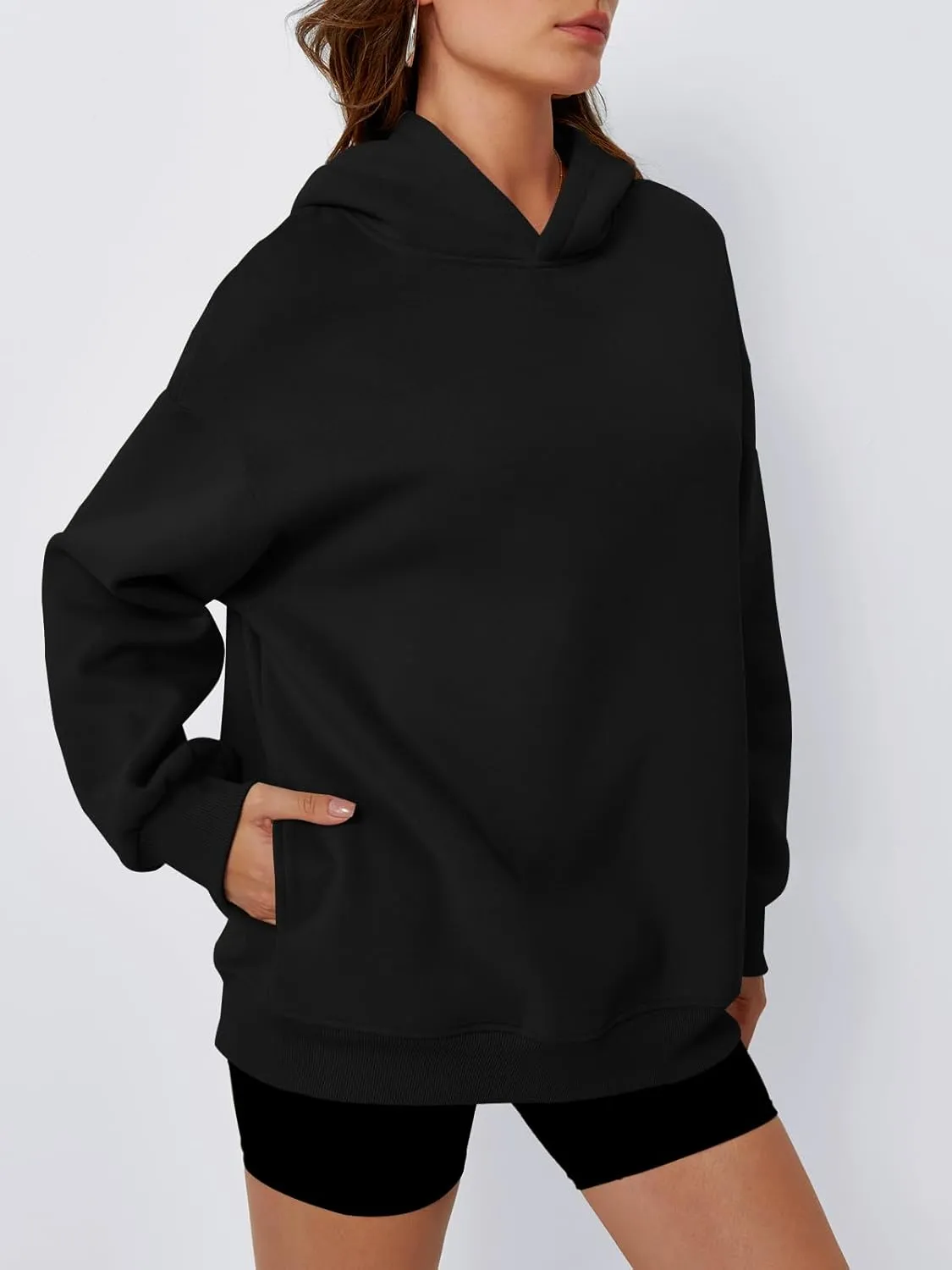 Trendy Queen Womens Oversized Hoodies Fleece Hooded Sweatshirts Casual Pullover Fall Winter Outfits Long Sleeve Tops 2025
