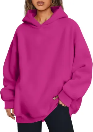 Trendy Queen Womens Oversized Hoodies Fleece Hooded Sweatshirts Casual Pullover Fall Winter Outfits Long Sleeve Tops 2025