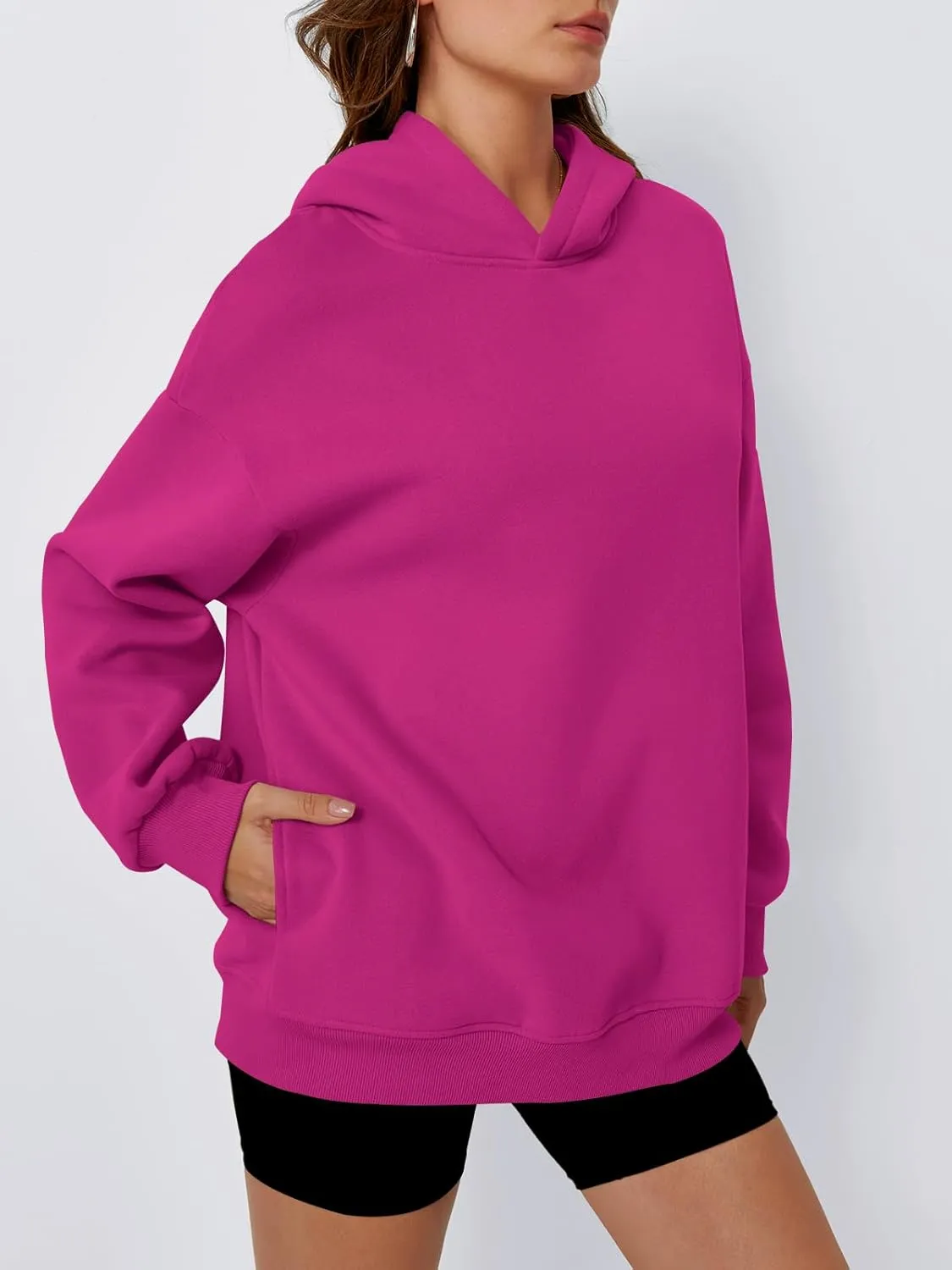 Trendy Queen Womens Oversized Hoodies Fleece Hooded Sweatshirts Casual Pullover Fall Winter Outfits Long Sleeve Tops 2025