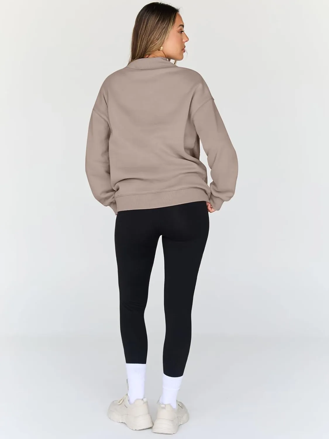Trendy Queen Womens Oversized Sweatshirts Turtleneck Pullover Long Sleeve Hoodies Tops Fall Fashion Outfits 2025 Clothes