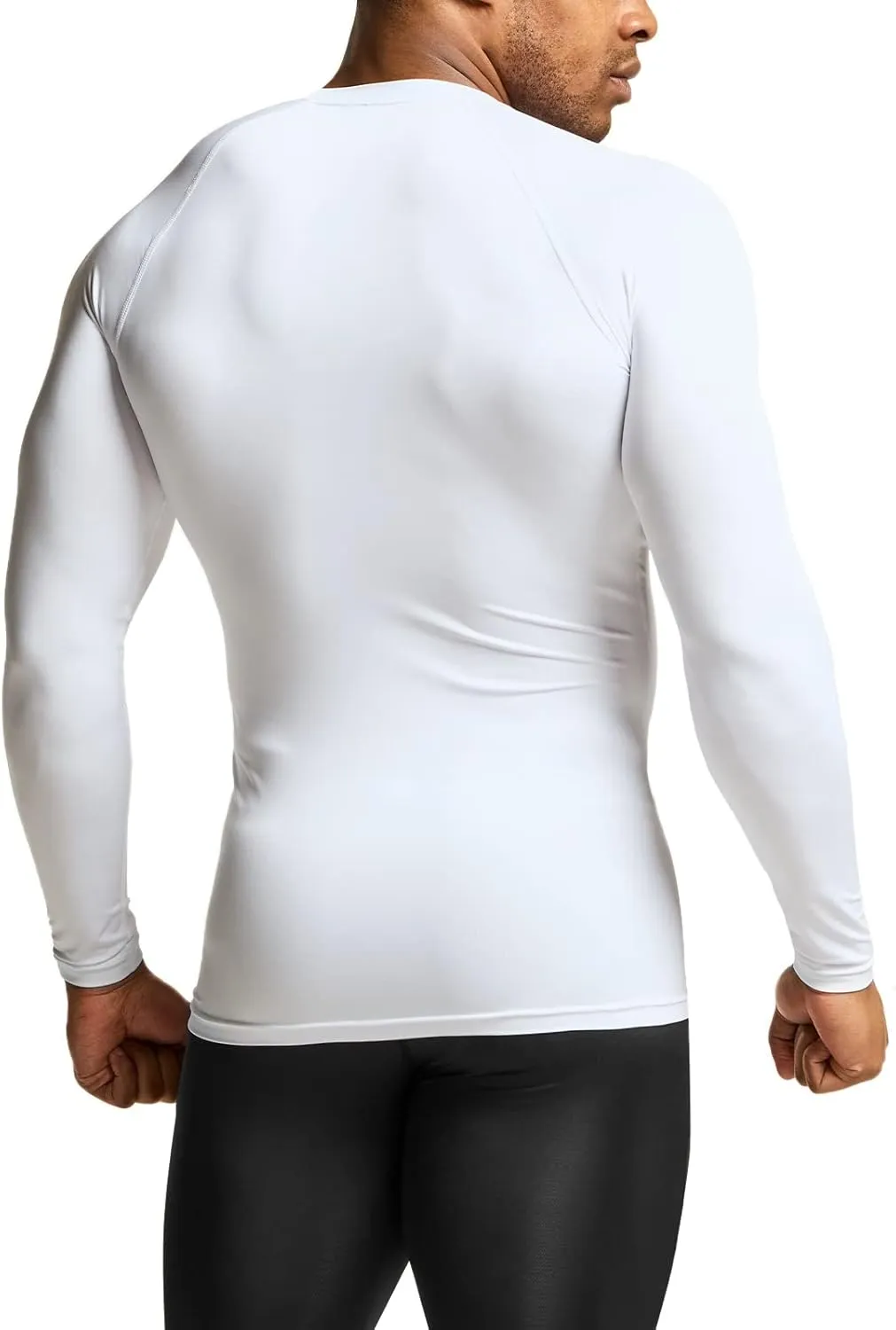 TSLA Men's UPF 50  Compression Shirts, Cool Dry Long Sleeve Athletic Tops, Sports Baselayer Workout Shirt