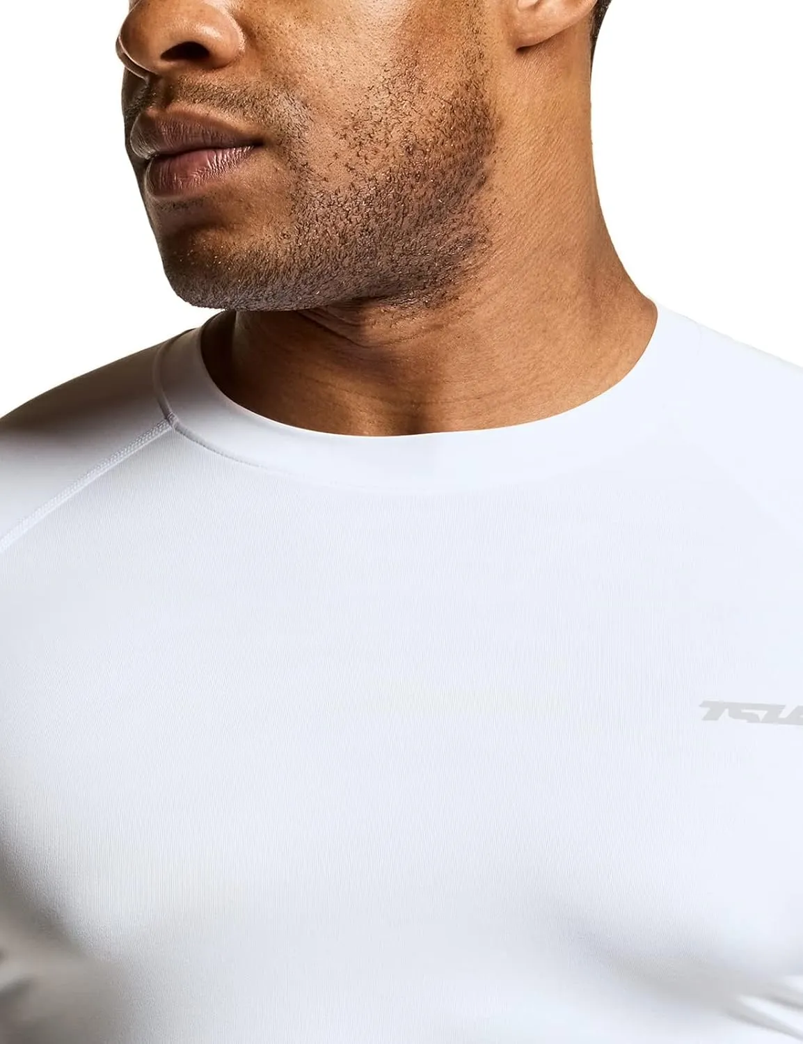 TSLA Men's UPF 50  Compression Shirts, Cool Dry Long Sleeve Athletic Tops, Sports Baselayer Workout Shirt