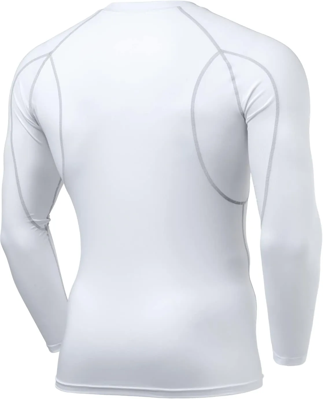 TSLA Men's UPF 50  Compression Shirts, Cool Dry Long Sleeve Athletic Tops, Sports Baselayer Workout Shirt