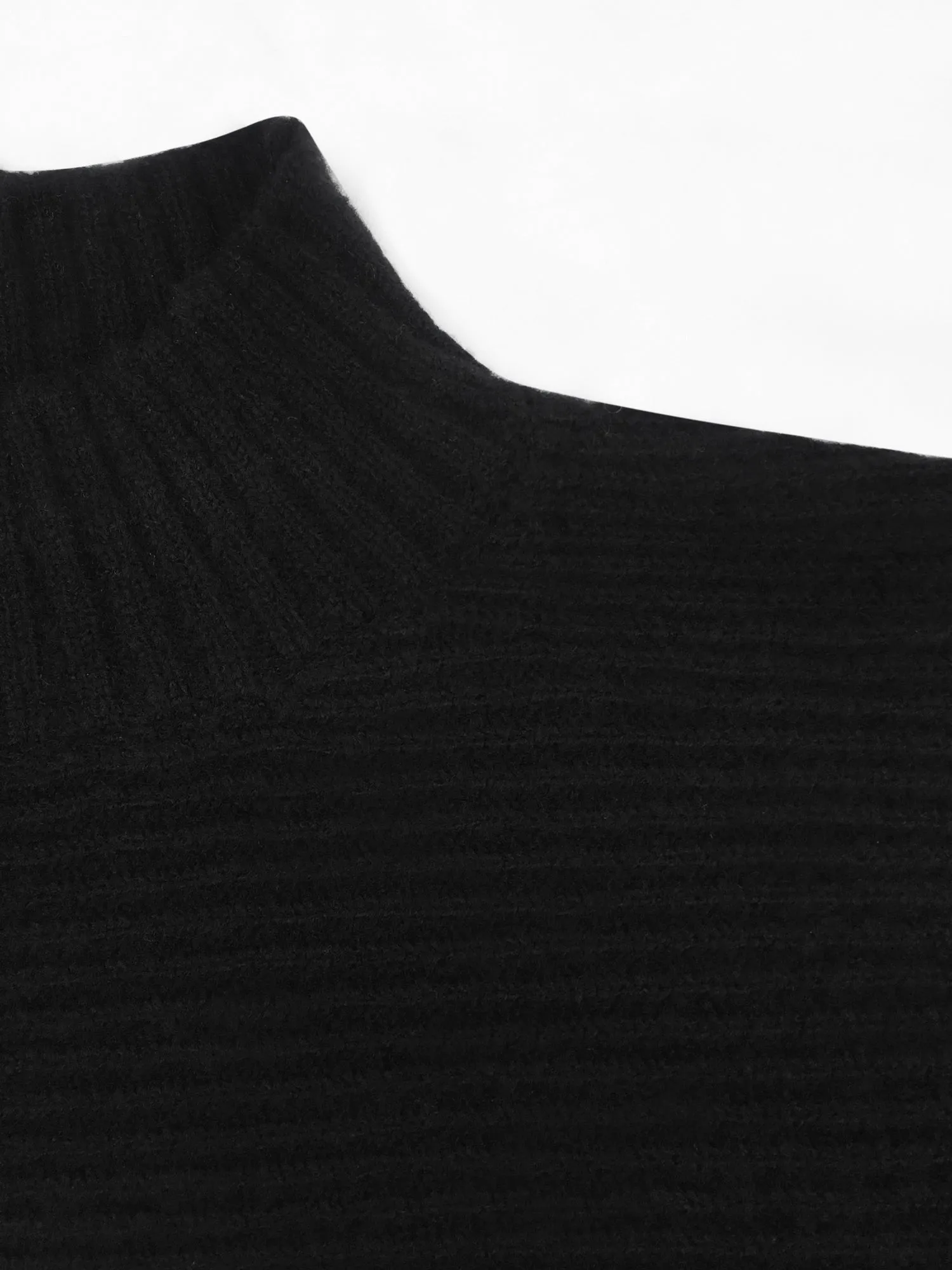 Turtleneck Poncho Pullover Sweater