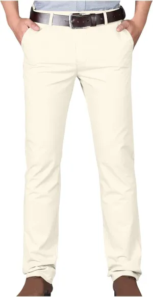 Uillui Dress Pants for Men Business Casual Slim Fit Stretch Slacks Big Tall Chinos Flat Front Flex Golf Straight Long Pants