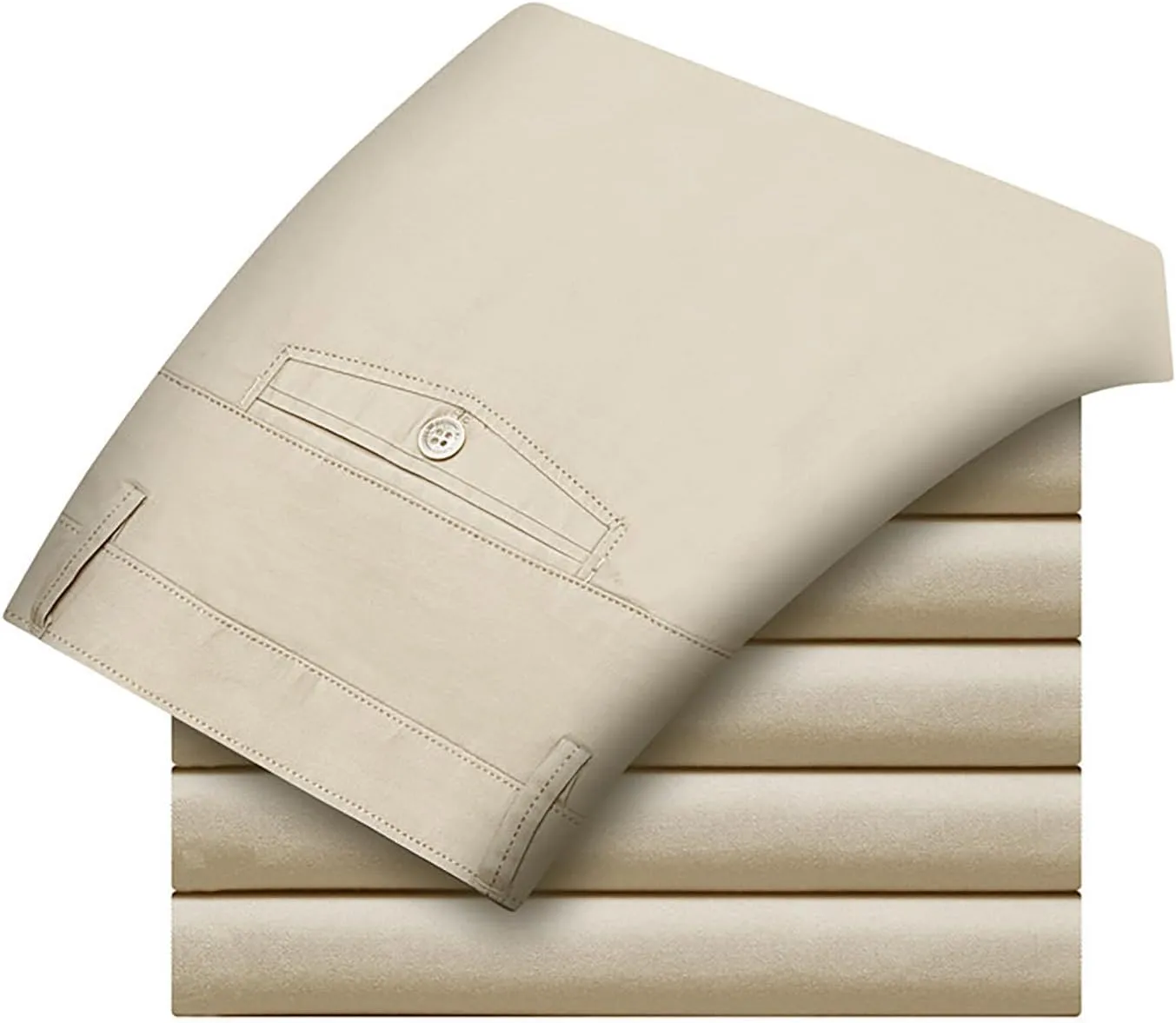 Uillui Dress Pants for Men Business Casual Slim Fit Stretch Slacks Big Tall Chinos Flat Front Flex Golf Straight Long Pants