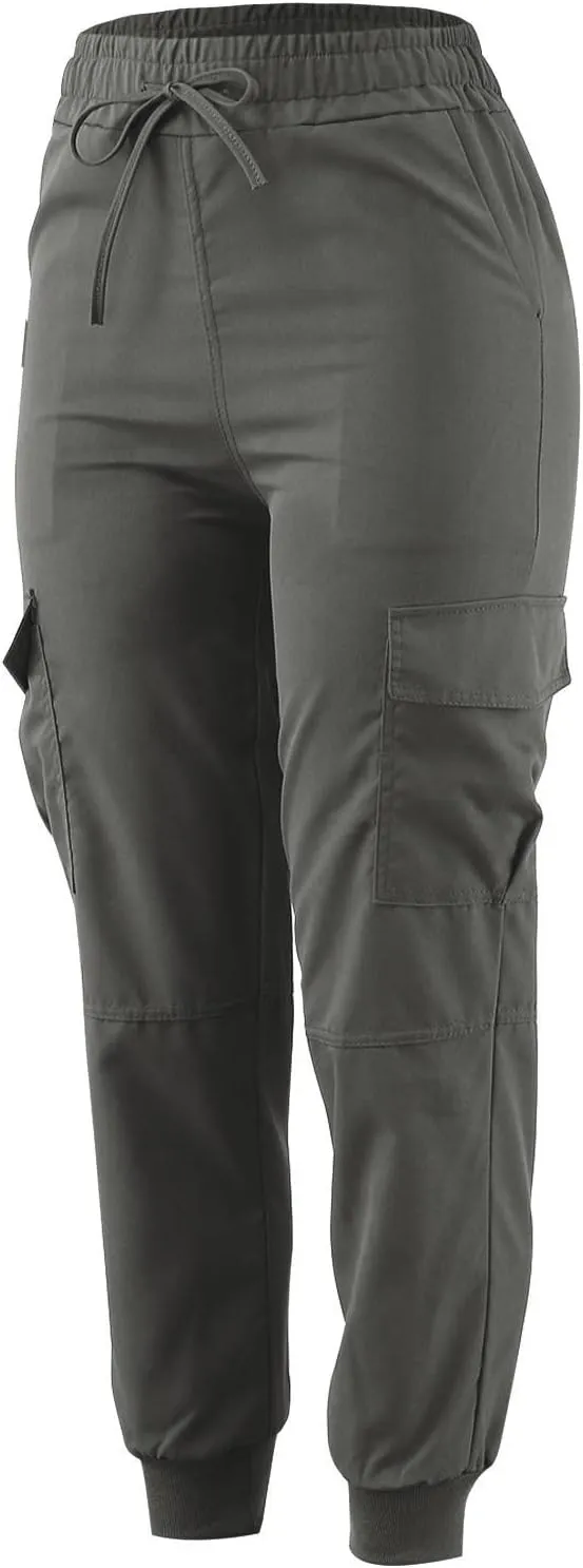 Wide Leg Pants for Women Elastic Waist Drawstring Summer Baggy Cargo Pants with Pockets Lightweight Lounge Trousers
