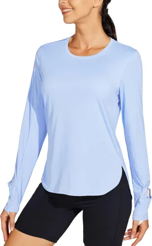 Willit Women's Sun Shirts UPF 50  SPF Long Sleeve Hiking Lightweight Quick Dry UV Protection Outdoor