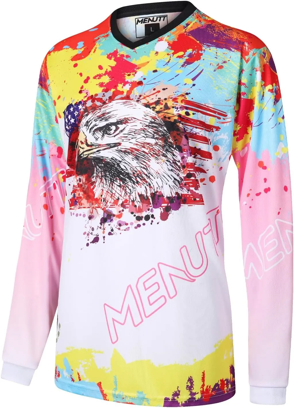 Women Mountain Bike Shirts Long Sleeve Mexico MTB Off-Road Motocross Jersey Quick Dry&Moisture-Wicking