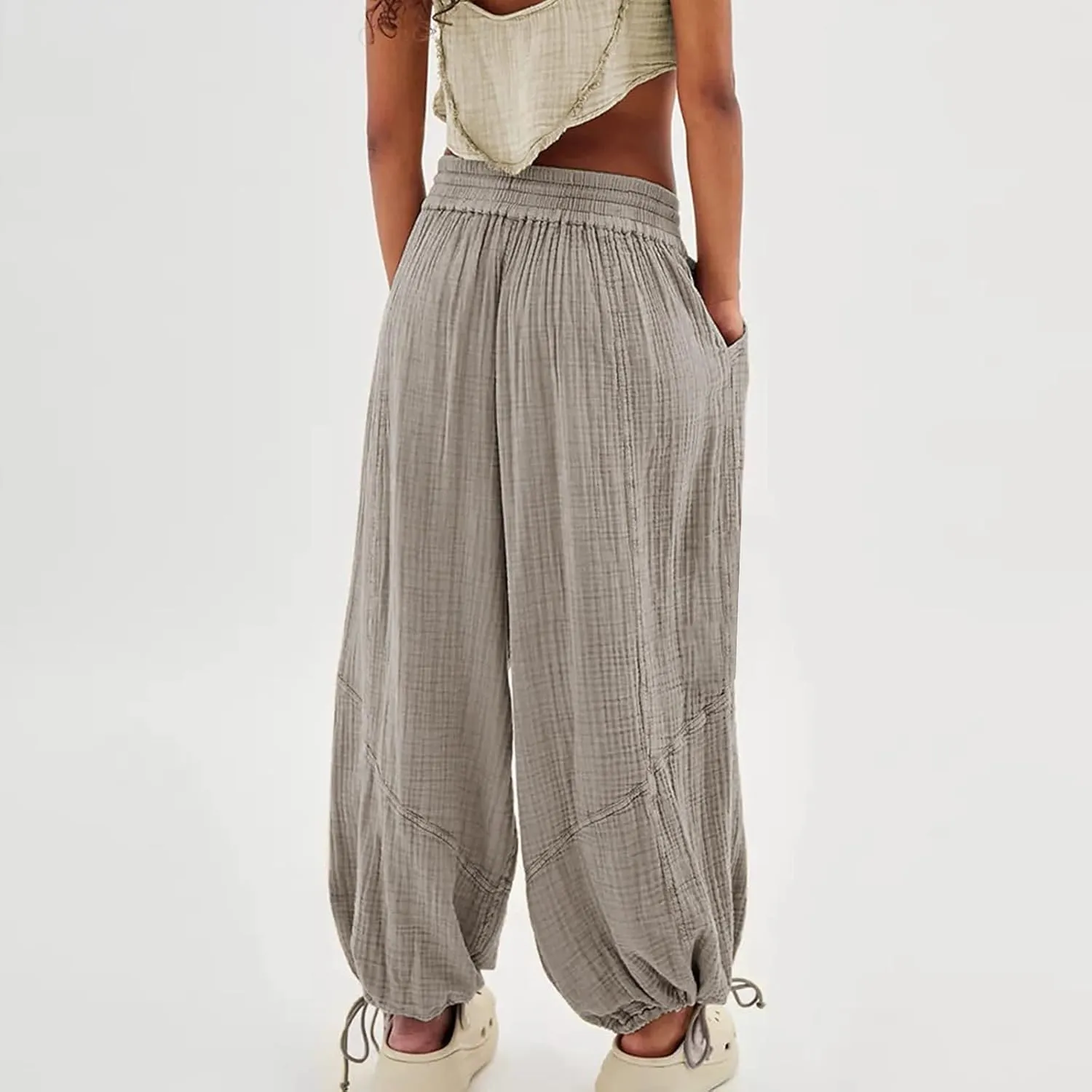 Women Wide Leg Pants for Women High Wasited Baggy Palazzo Pants Palazzo Pants Summer Casual Loose Lounge Pant