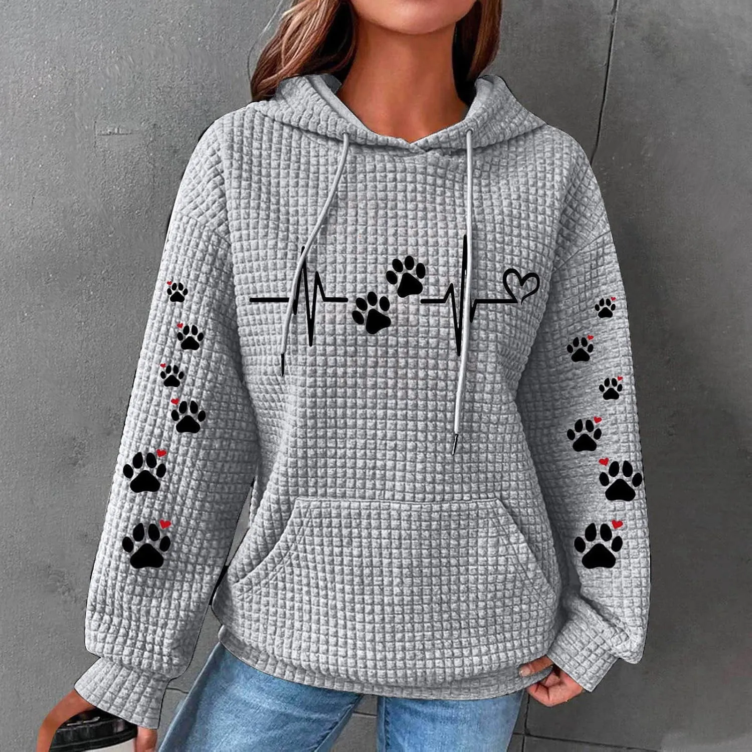 Womens Hoodies Oversized Sweatshirt Funny Sweater Long Sleeve Loose Cute Pullover Top Trendy Clothes