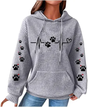 Womens Hoodies Oversized Sweatshirt Funny Sweater Long Sleeve Loose Cute Pullover Top Trendy Clothes
