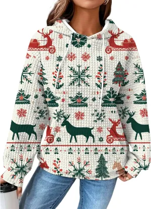 Womens Oversized Lightweight Hoodie Graphic Hooded Sweatshirt Comfy Casual Long Sleeve Loose Fit Trendy Tops