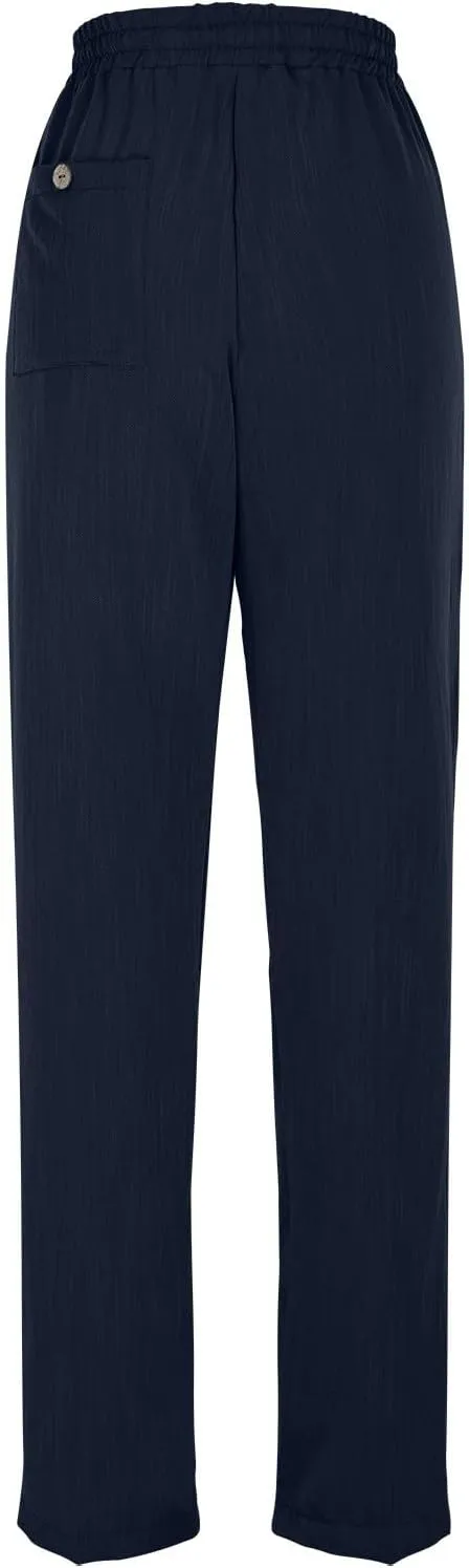 Womens Pants, Straight Leg Plaid Casual Pants Linen Peasant Teacher Trendy Lounge