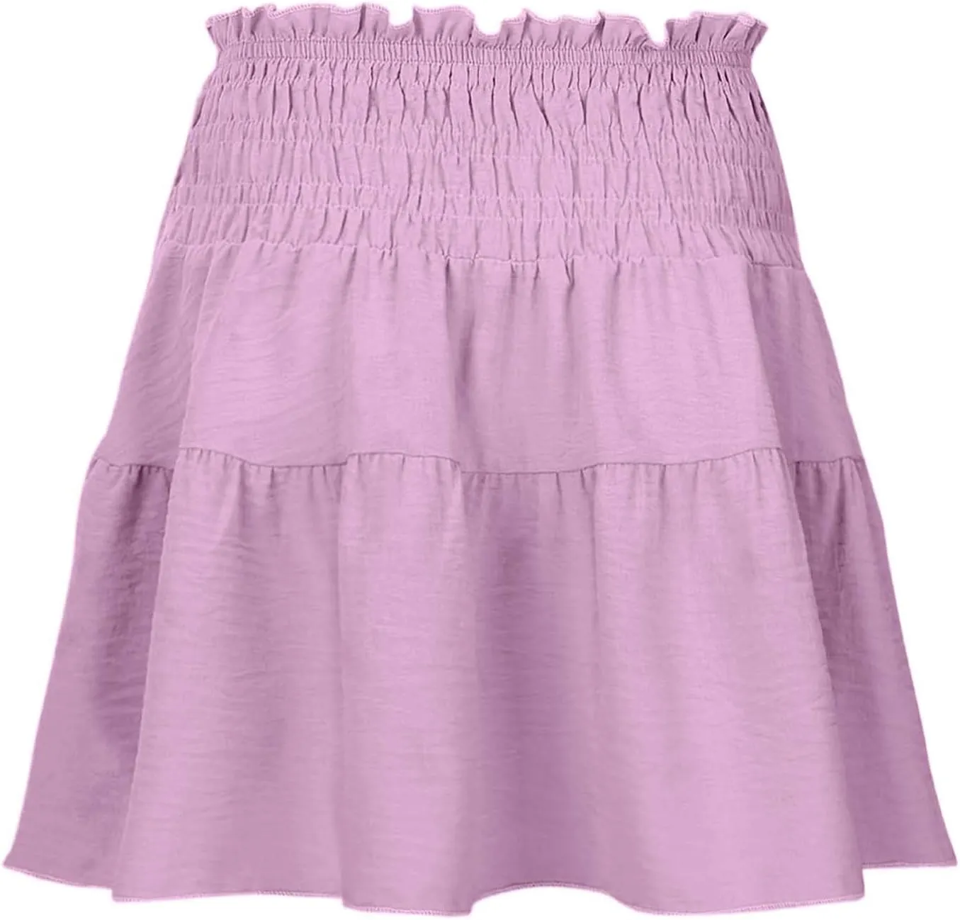 Women's Skirt Flowy A Line High Waisted Peplum Mini Skirt Pleated Cute Womens Long Dress