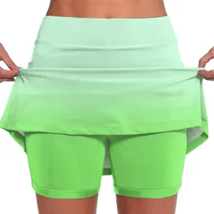 Womens Skorts with Pockets Tummy Control Plus Size Skorts for Women High Waist Athletic Sports Pants Skirt Casual