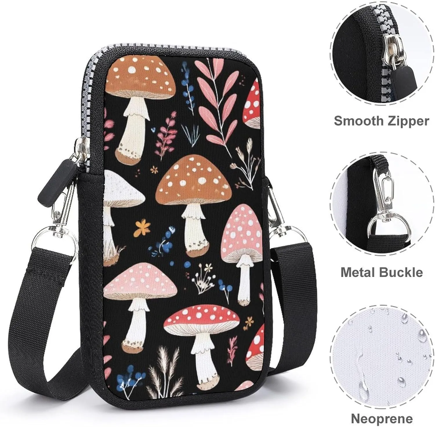 Women's Small Cell Phone Purses Travel Purse Holder Cellphone Wallet Bag