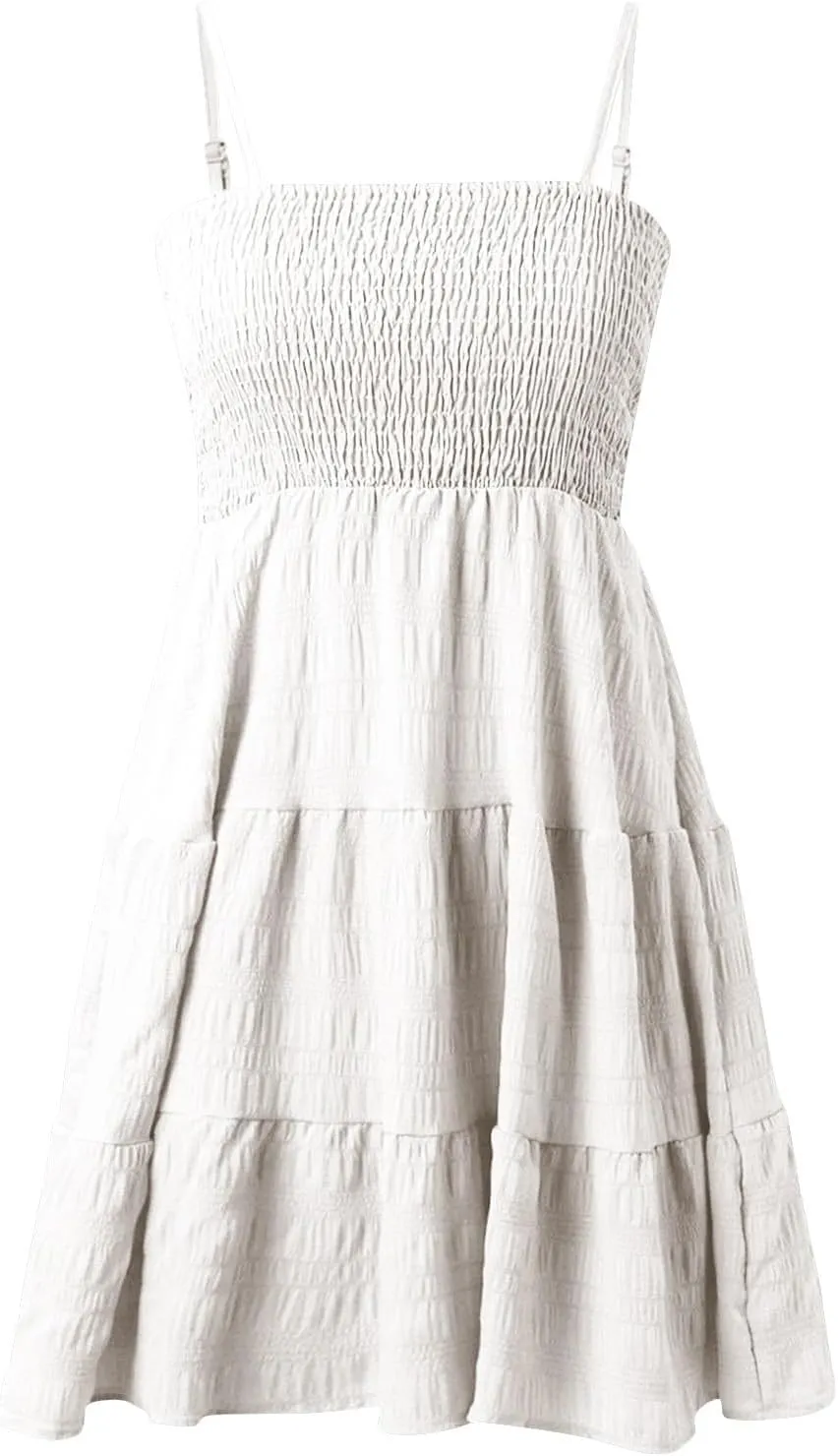 Women's Summer Sleeveless Sundress Casual Flowy A-Line Mini Dress with Adjustable Straps Beach Vacation Clothes