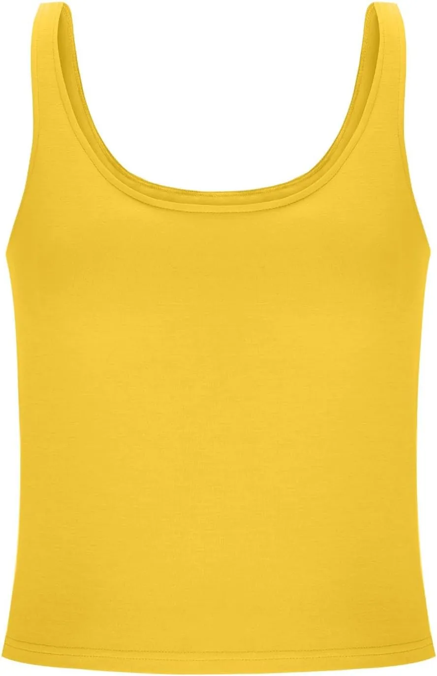 Womens Tank Tops with Built in Bra Padded Workout Loose Fit Camisole Trendy Summer Sleeveless Clothes