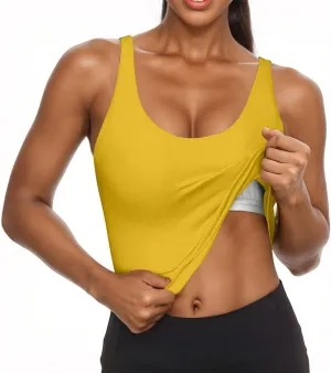 Womens Tank Tops with Built in Bra Padded Workout Loose Fit Camisole Trendy Summer Sleeveless Clothes