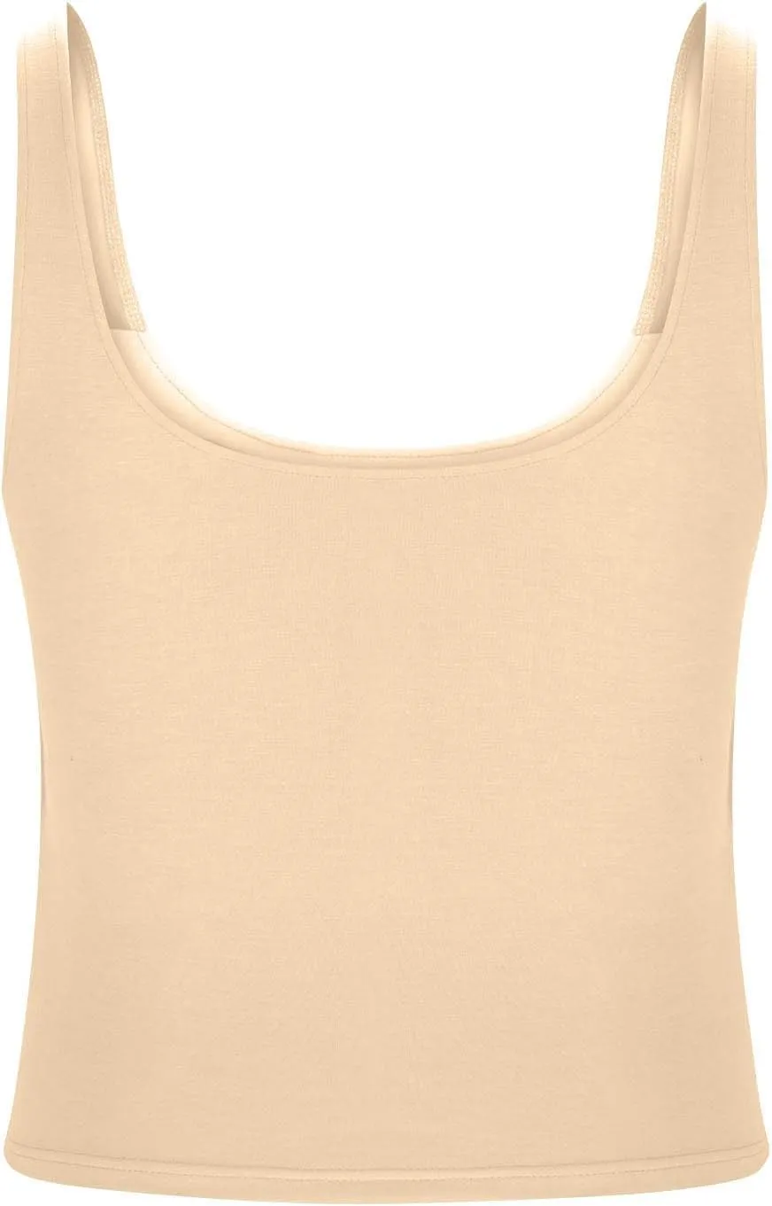 Womens Tank Tops with Built in Bra Padded Workout Loose Fit Camisole Trendy Summer Sleeveless Clothes