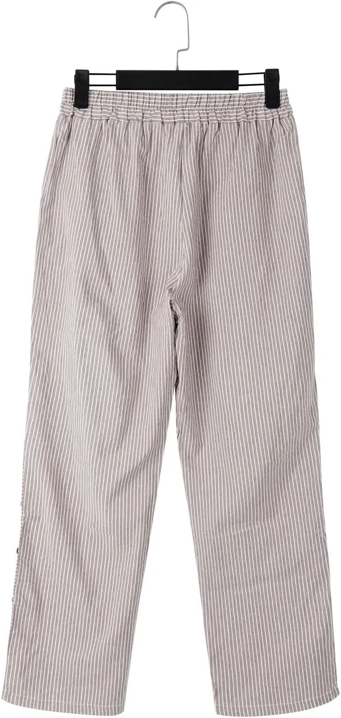 Womens Wide Leg Pants Leg Pants Fashion Drawstring Elastic Trousers Comfy Straight Long Fall Fashion Outfits