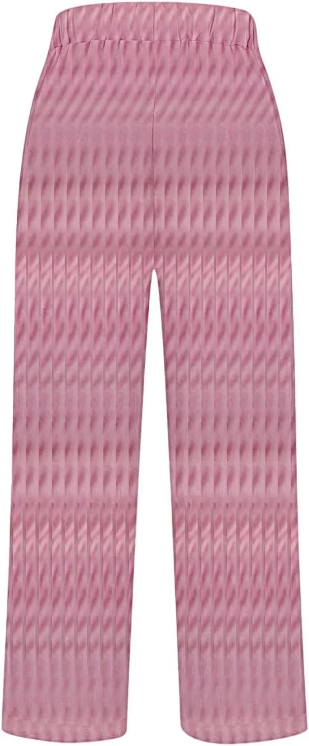 Women's Wide Leg Pants with Pockets Casual Loose Pants Wide Leg Loose Cotton Linen Palazzo Women's Beach