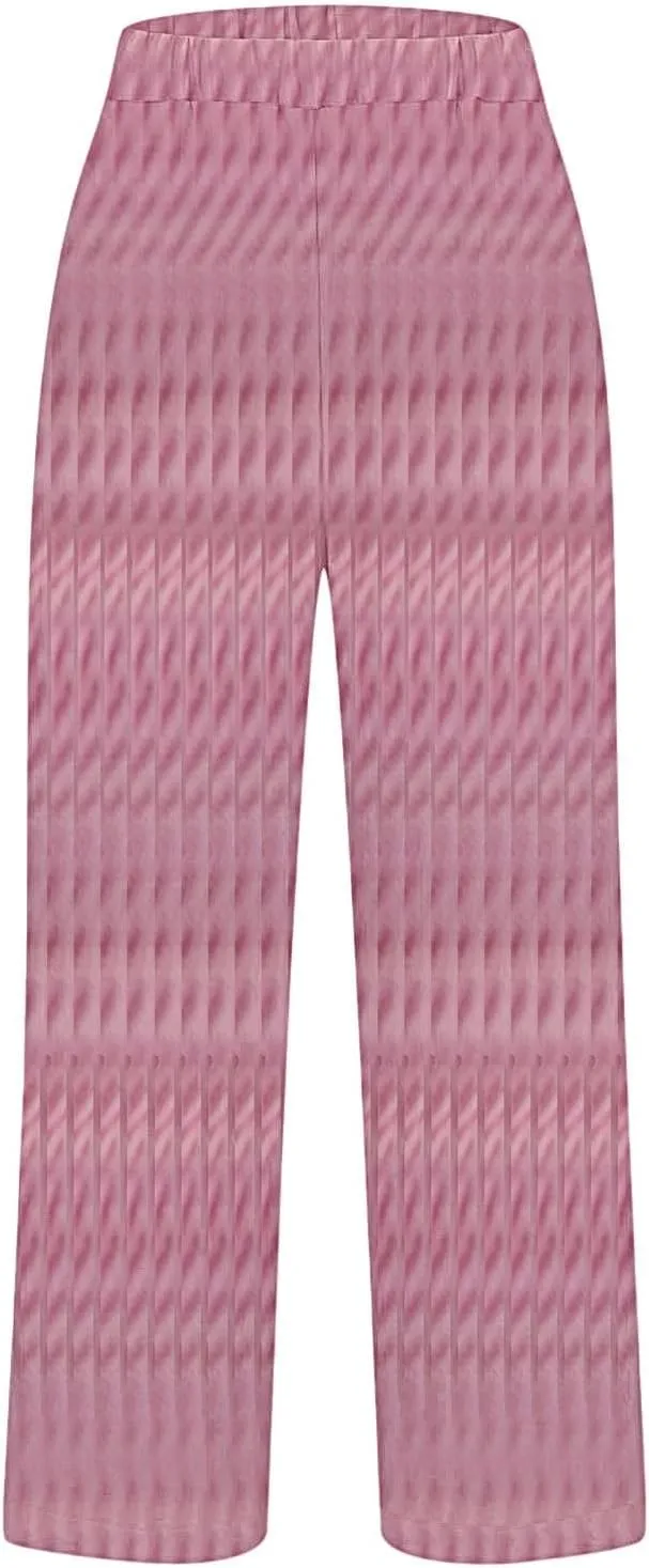 Women's Wide Leg Pants with Pockets Casual Loose Pants Wide Leg Loose Cotton Linen Palazzo Women's Beach