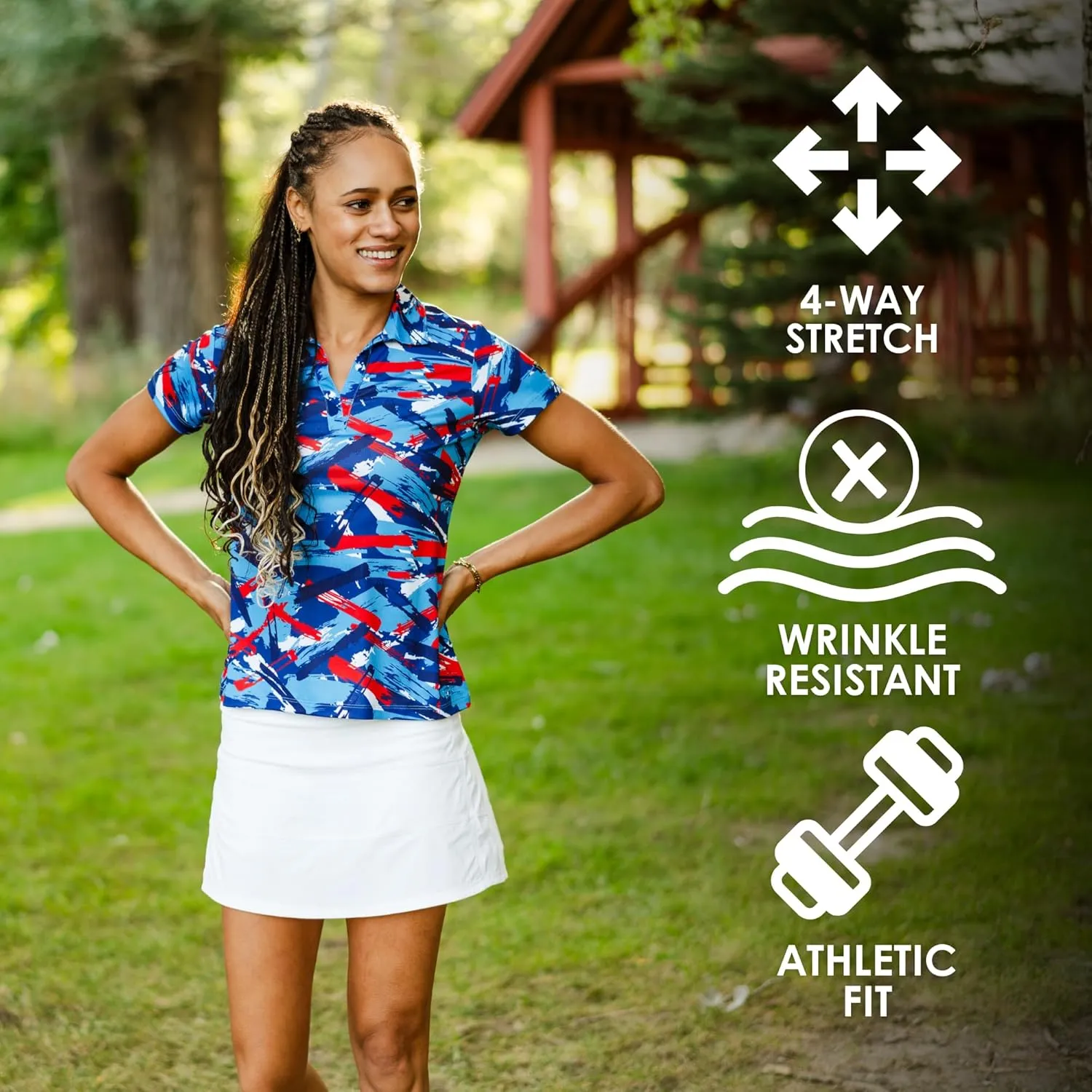 YATTA GOLF Premium Golf Polo Shirts for Women - Lightweight, Quick Dry, Wrinkle Resistant & Moisture Wicking Polo