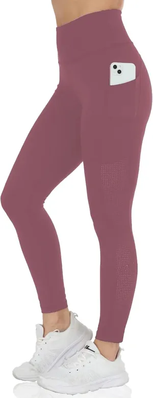 Yoga Pants for Women with Pockets High Waist Yoga Leggings Tummy Control Gym Workout Running Sports with Mesh