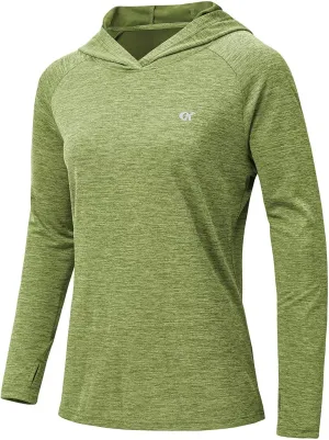 yuyangdpb Women's UPF 50 Sun Protection Long Sleeve Hoodie Shirt Hiking Fishing Outdoor Lightweight UV Shirts
