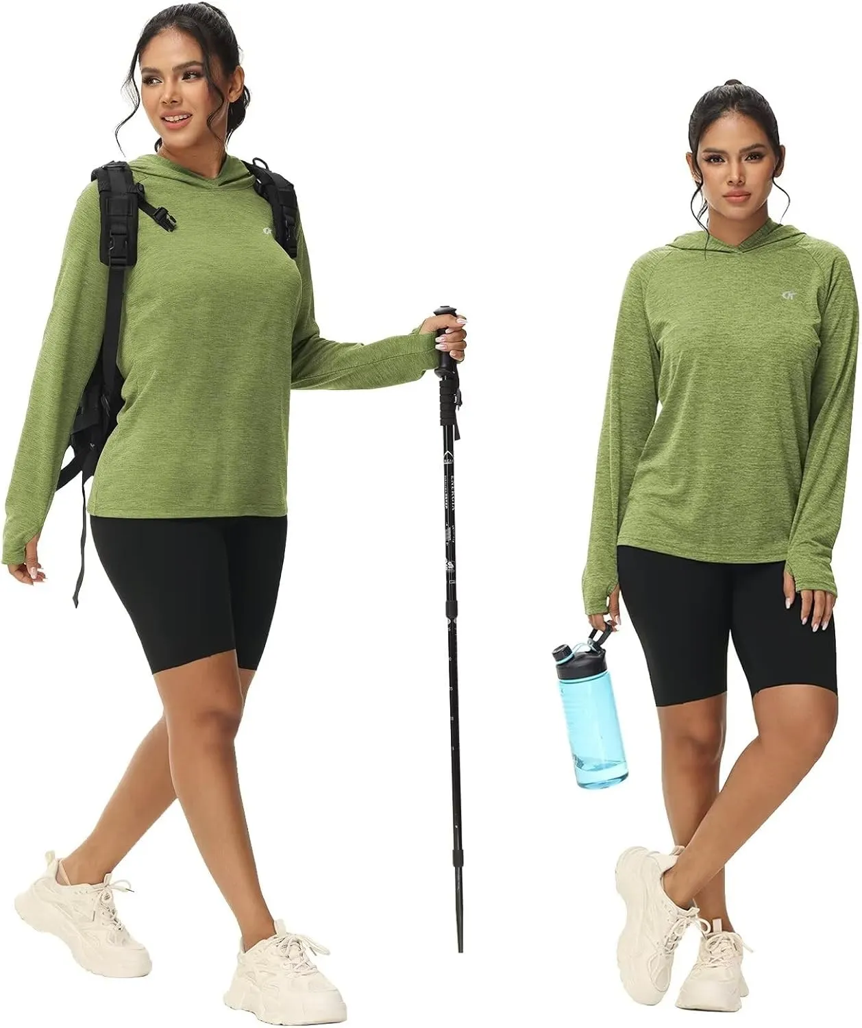 yuyangdpb Women's UPF 50 Sun Protection Long Sleeve Hoodie Shirt Hiking Fishing Outdoor Lightweight UV Shirts